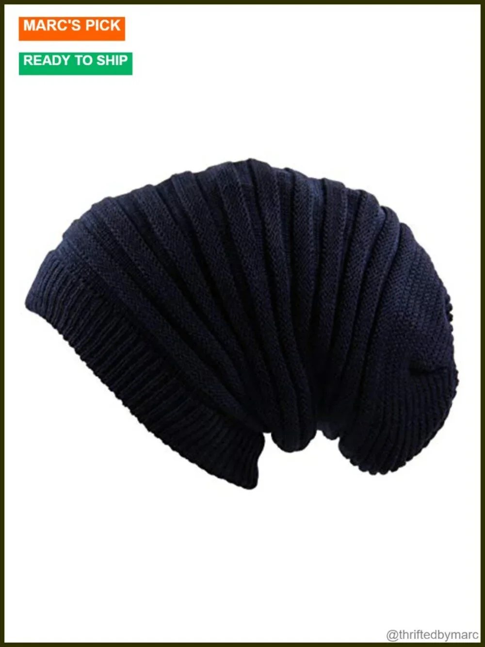 Long Slinky Beanie Hat, Stretchable, Dreadlock Cap